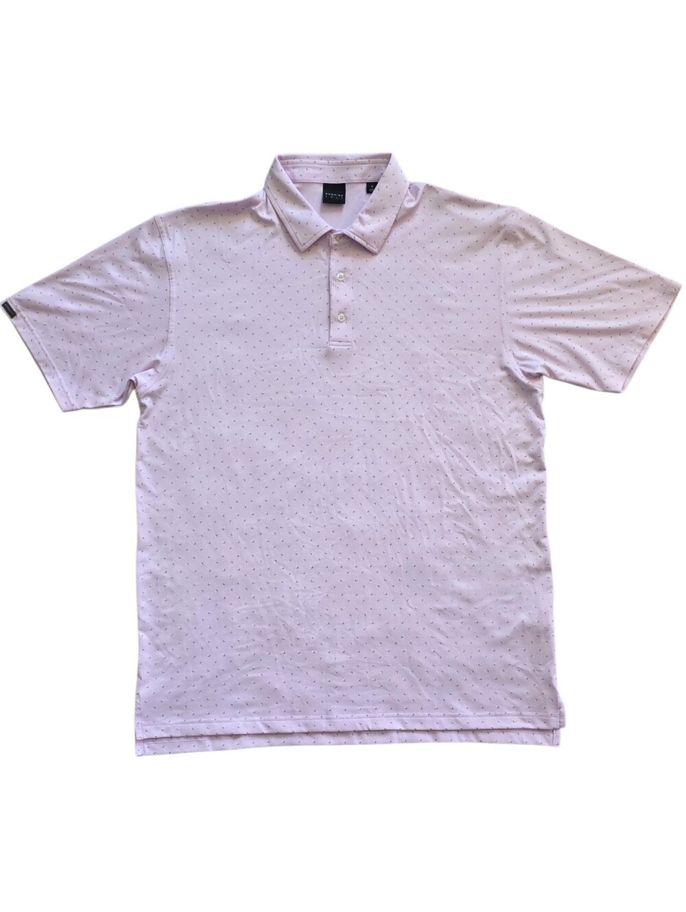 Dunning XL Pink Performance Wear Golf Activewear Quiet Luxury Polo Shirt